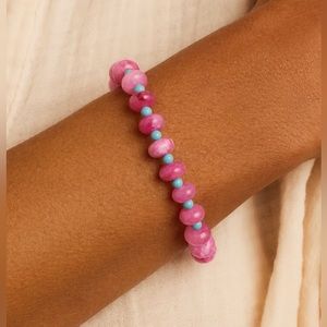 Gorjana Palma Pink Quartz Bracelet New
